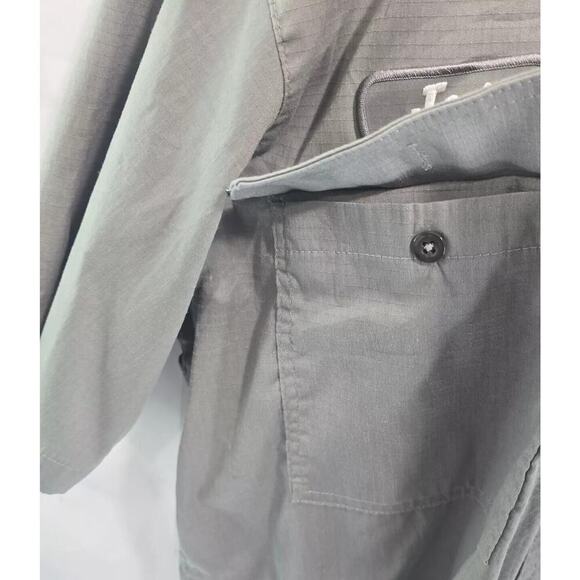 Carhartt Shirt Mens XL Short Sleeve Button Up Gray Collared Work Mechanic Shop - Picture 9 of 15